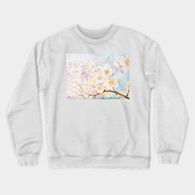Apple Trees in Spring Crewneck Sweatshirt by NataliaShchip